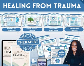 Trauma Workbook Mega Bundle, Healing from Trauma, Childhood Trauma, PTSD, Trauma Workbooks, Worksheets, Trauma Processing, Trauma Therapy