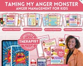Anger Management, Kids Anger, Emotional Regulation, Anger Worksheets, Manage Emotions, Anger Printable, Therapy Worksheets, Workbook