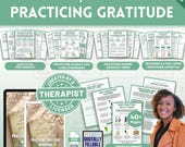 Practicing Gratitude Workbook Mega Bundle, Grateful Living, manage feelings, Positive Words, mindfulness workbook, emotional regulation