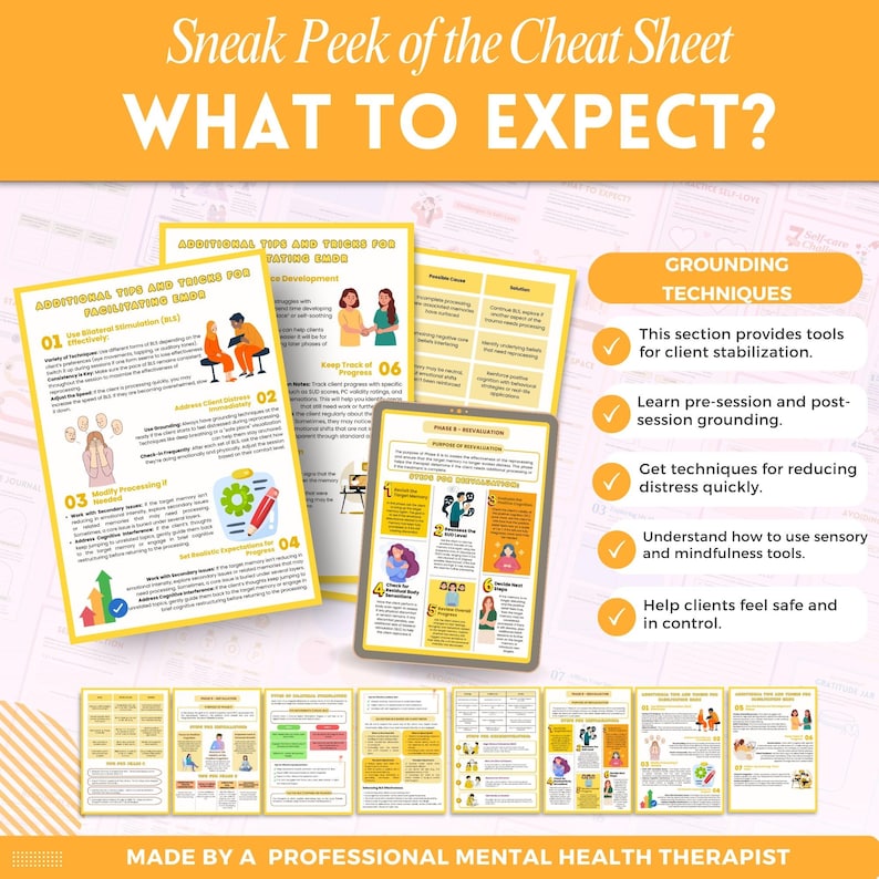 EMDR Client Workbook Mega Bundle, Client Handouts, Therapy Worksheets ...