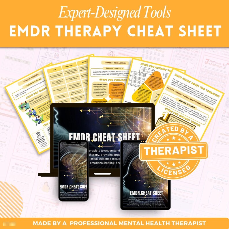 EMDR Client Workbook Mega Bundle, Client Handouts, Therapy Worksheets ...