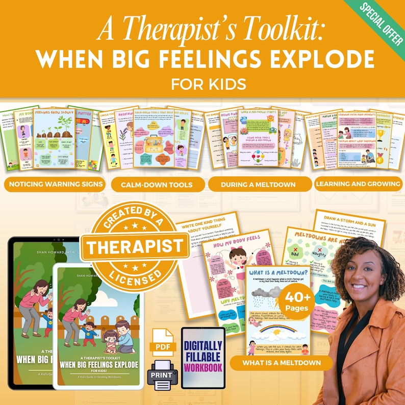 When Big Feelings Explode Workbook Mega Bundle, Meltdown Workbook ...