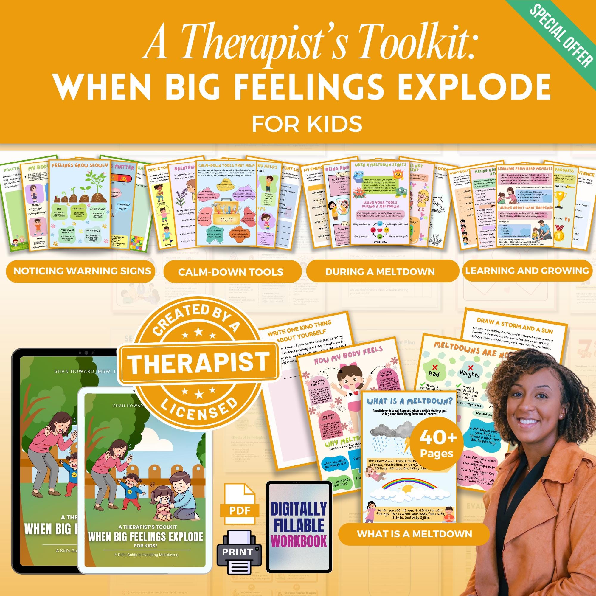 When Big Feelings Explode Workbook Mega Bundle, Meltdown Workbook ...