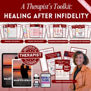 Läkning efter otrohet Mega Bundle-arbetsbok, terapiarbetsblad, relationsläkning, emotionell läkning, terapiverktyg, parterapi