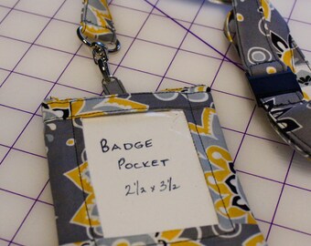 ID Badge Holder and Lanyard  PDF Pattern