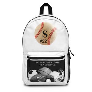 Sporty Lifestyle Backpack, Sports Gear Bag, Athletic Backpack, Baseball Soccer Backpack, Customized Sports Backpack