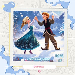 Elsa Coloring Pages | Frozen Birthday Party Favors & Activities | Digital Download Princess Coloring Book for Kids | Elsa Coloring Sheets