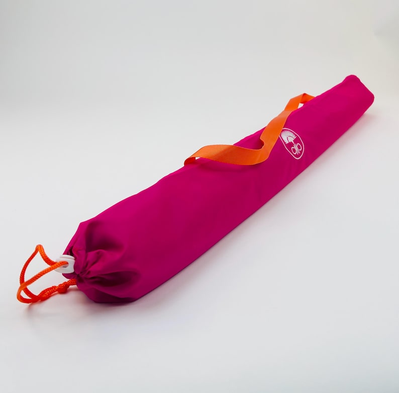 Bolsa para tapete de Mahjong Club: asa y cierre de palanca Pink/Orange Handle