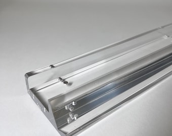 Clear Acrylic MahJong Racks with Magnetic Pushers – Set of 4 (20" long)