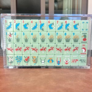 Mahjong Tile Set, The Hunt Club Edition
