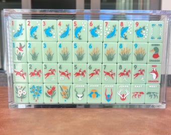 Mahjong Tile Set, The Hunt Club Edition