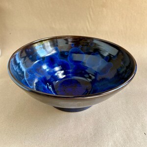 Handmade Ceramic Bowl with Crystalline Glaze | Modern Ceramic Large Bowl |  Unique Ceramic Bowls