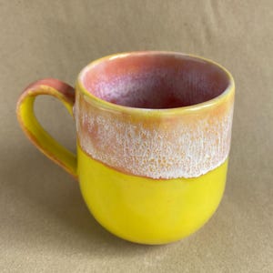 Handmade Ceramic Mug: Colorful Glazed Tea Cup