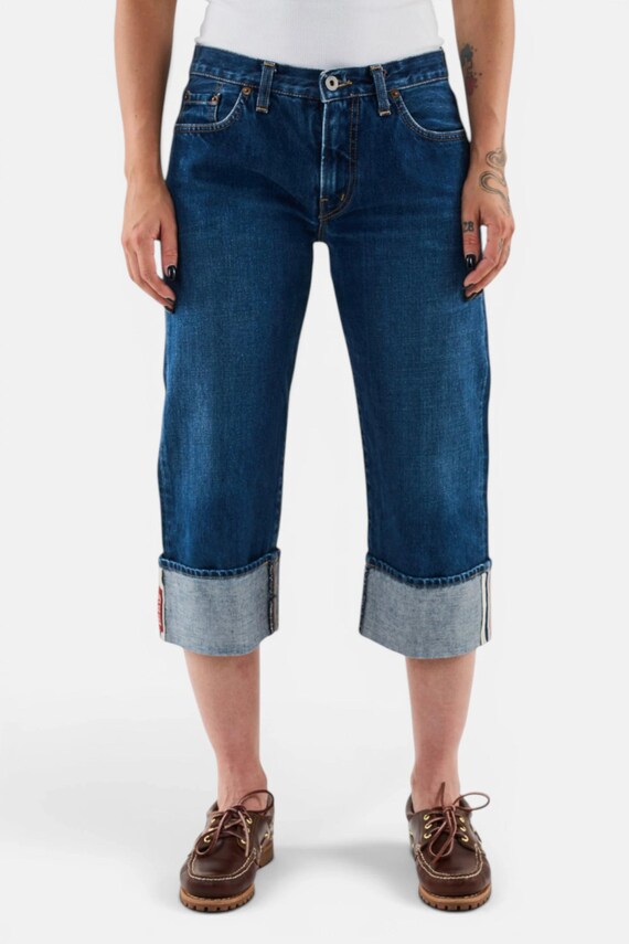 Vintage Replay Mid Wash Denim Bermuda Shorts Women - Streetwear Second Hand