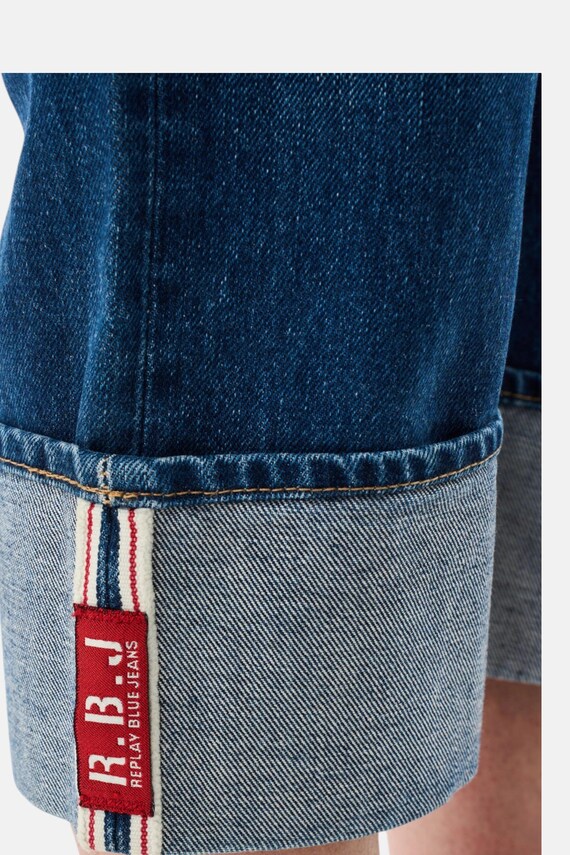 Vintage Replay Mid Wash Denim Bermuda Shorts Women - Streetwear Second Hand View 3