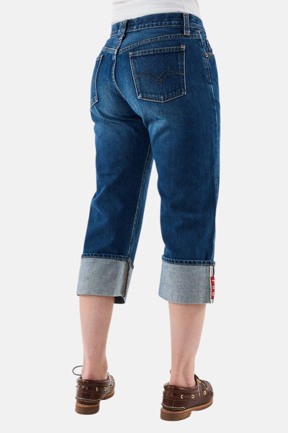 Vintage Replay Mid Wash Denim Bermuda Shorts Women - Streetwear Second Hand View 2