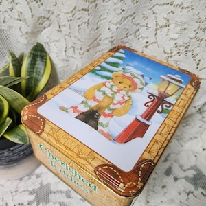 Cherished Teddies Collectable 2000 limited edition christmas vintage bear new in tin box