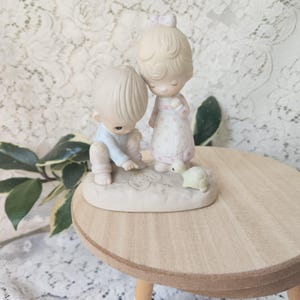 Precious Moments Vintage Figurine 1979 collectable Porcelain Nursery Decor nostalgia decor maximalist vintage