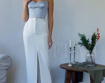 Gonna Tubino Donna Elasticizzata - Vita Alta, Doppia Costina, Per Ufficio E Casual - Foto 10