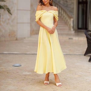 butter bridesmaid dresses Butter Yellow Bridesmaid Dresses: How to Style the Trend