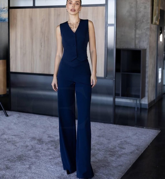 navy blue dress pants and vest Buy Black Modern Fit Online Sale 3 Piece Suit with Vest and Adjustable Waist Band Pants