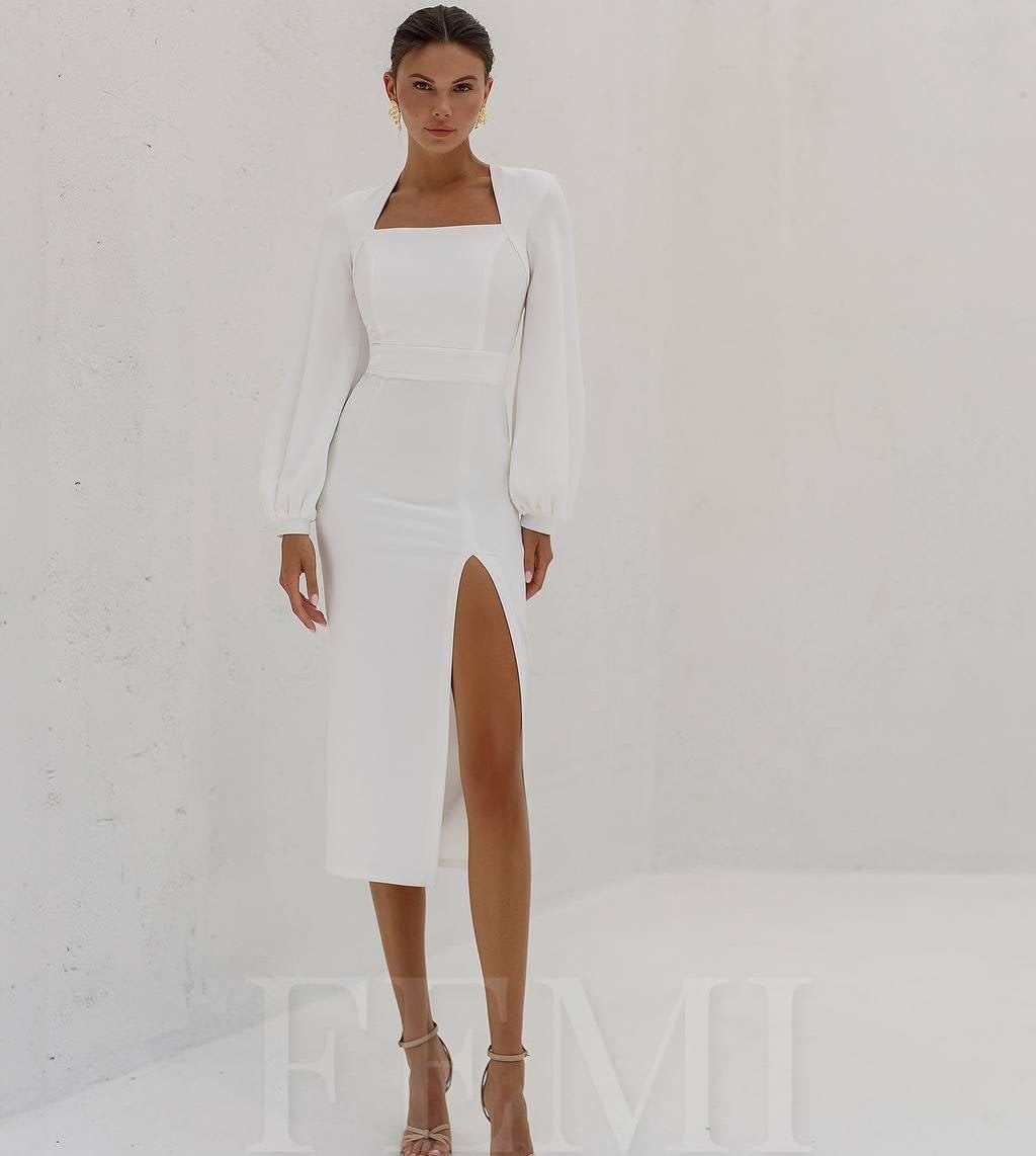 white sun dress midi Sunvale Midi Dress | White | Size S
