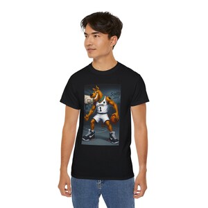 Scooby-Doo Basketball Tee, Funny Unisex Cotton T-Shirt, Cartoon Fan Apparel, Gift for Dog Lovers, Great for Parties and Events