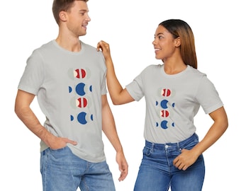 Modern Graphic Tee with Abstract Design, Casual Wear, Unisex Fashion, Gift for Him/Her, Stylish Everyday T-Shirt, Summer Outfit