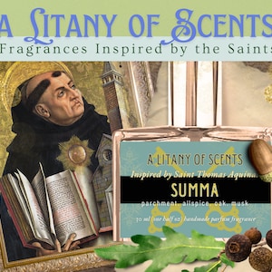 SUMMA Fragrance inspired by Saint Thomas Aquinas |Indie Perfume |Niche Perfume |Catholic Gifts| unique Confirmation Gift for Men