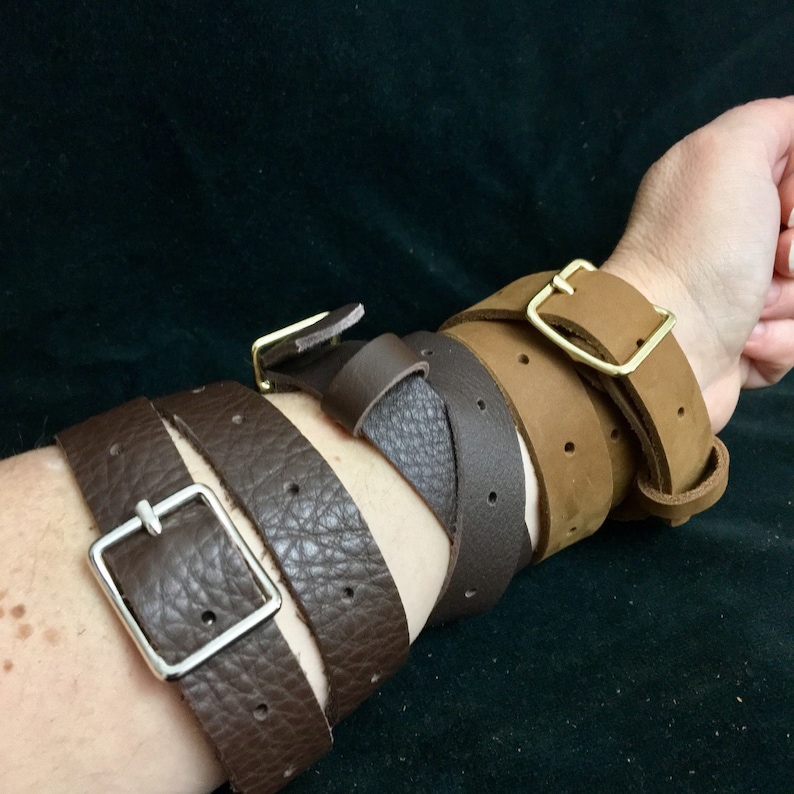 Buckled Strap Leather Arm Garter/ Thigh Garter / Wrap Leather Etsy