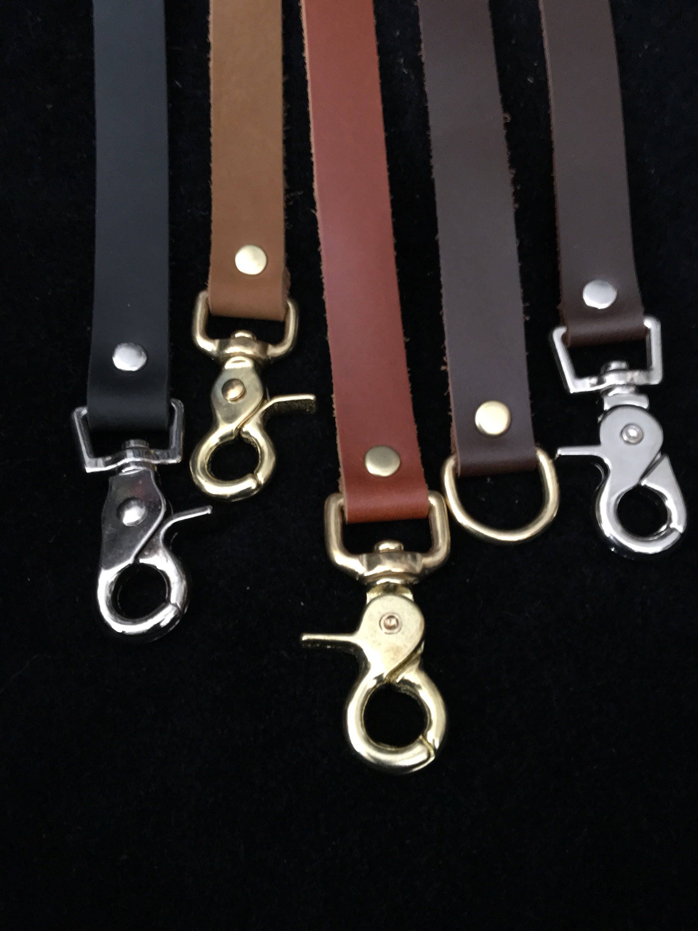 Replacement Purse Straps, Genuine Leather, 1 Inch Wide. Brown Purse Strap,  Black Shoulder Strap, Swivel Snap Clips 