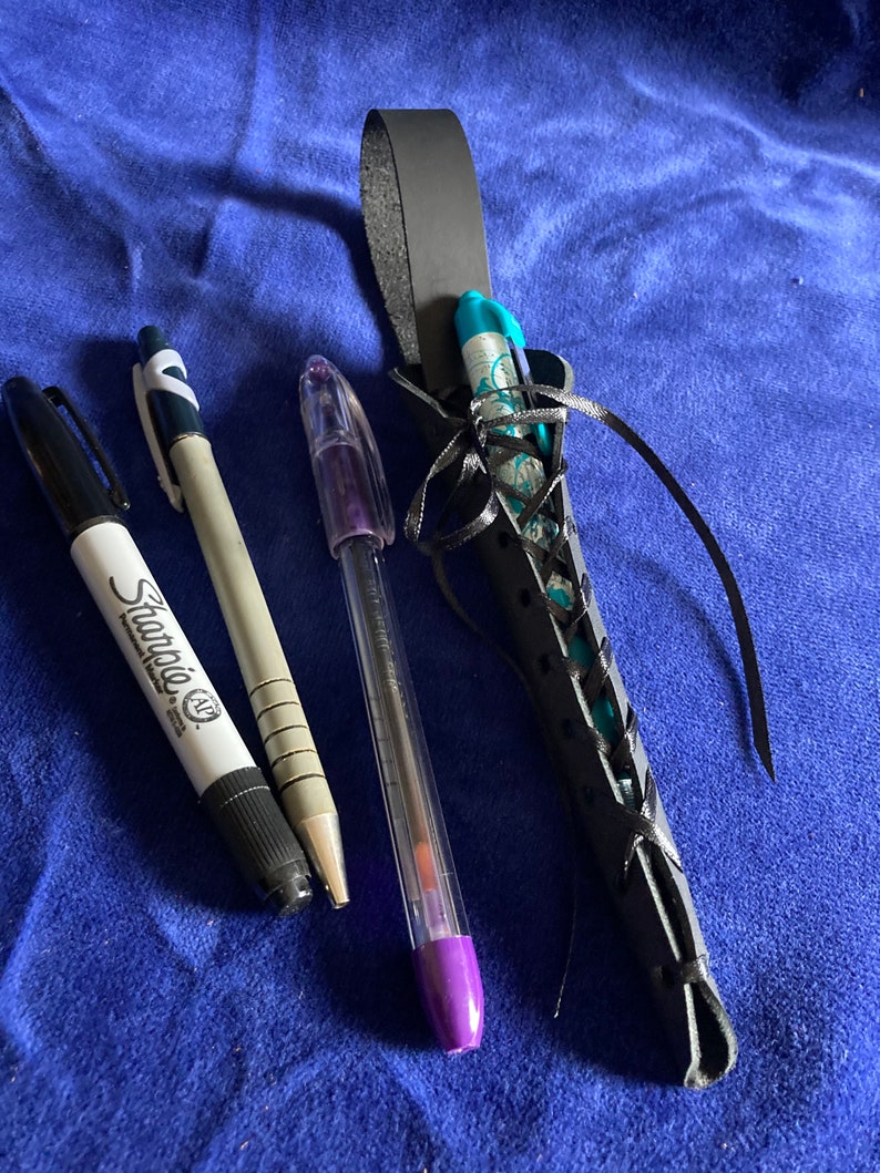 Pen Holster Belt Sheath Holster for Pen Leather Holster Etsy