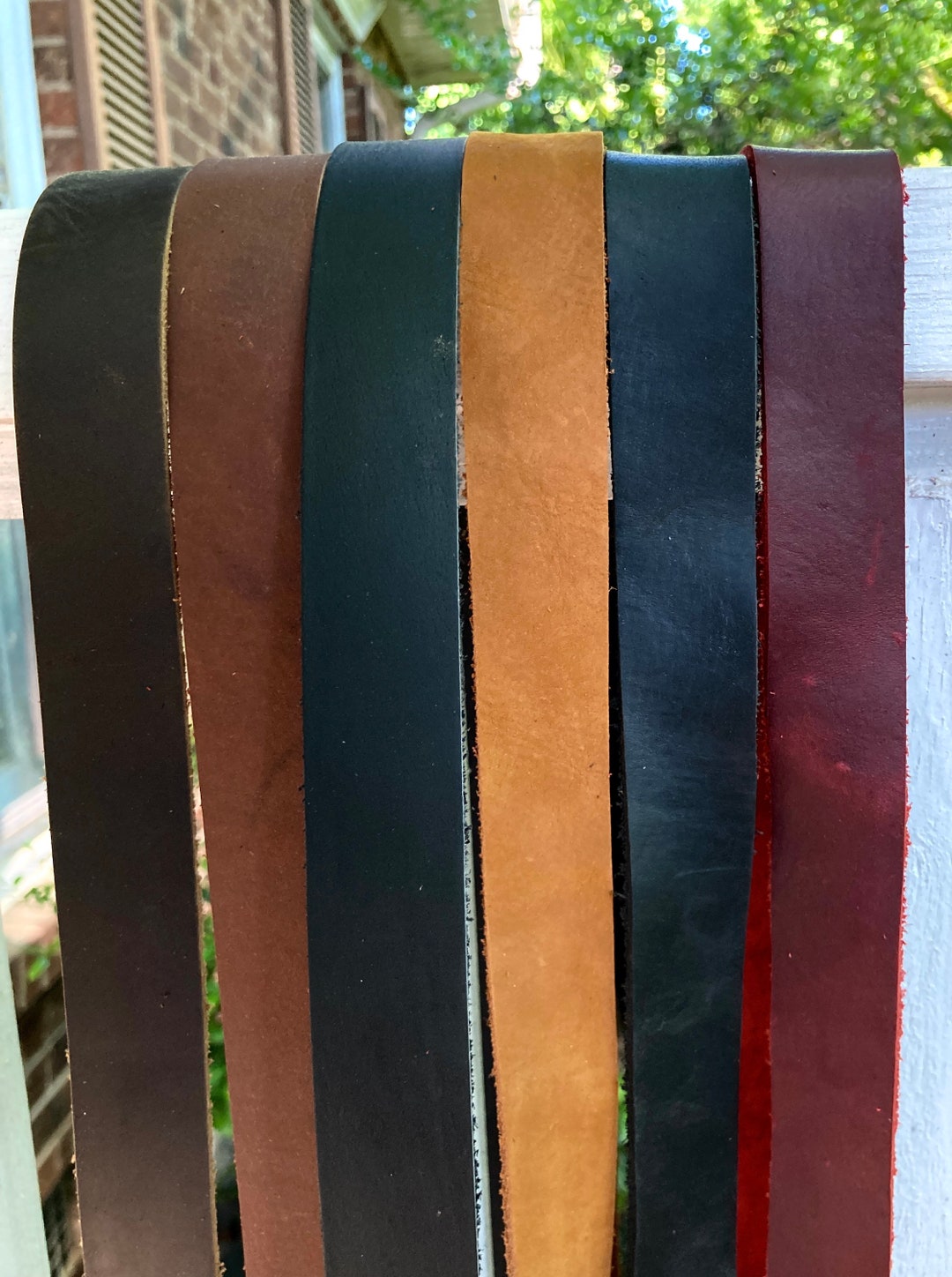 Leather Strap, 1 Wide Brown /black Leather Strip 30, 45, 60, 72, 80