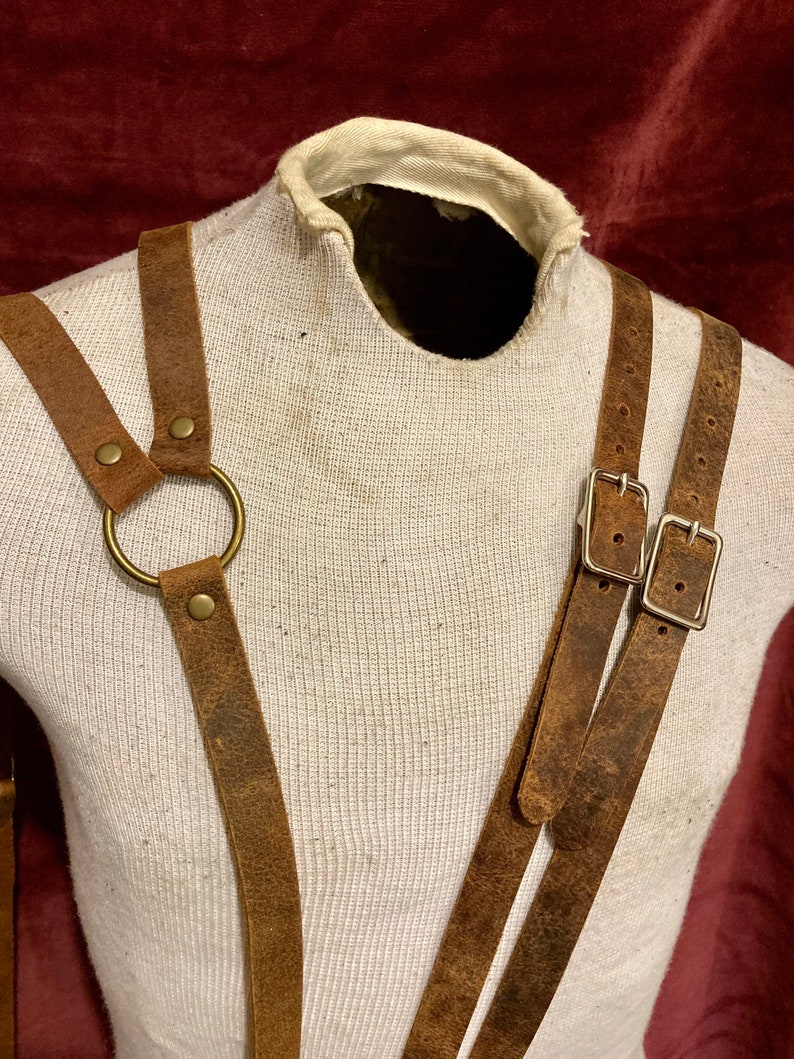 suspensores hombre cuero