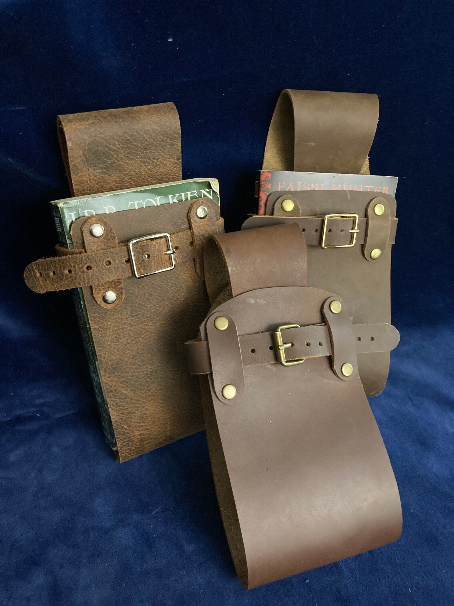 Book Holster Belt Book Holder Genuine Leather Book Cover Etsy Canada