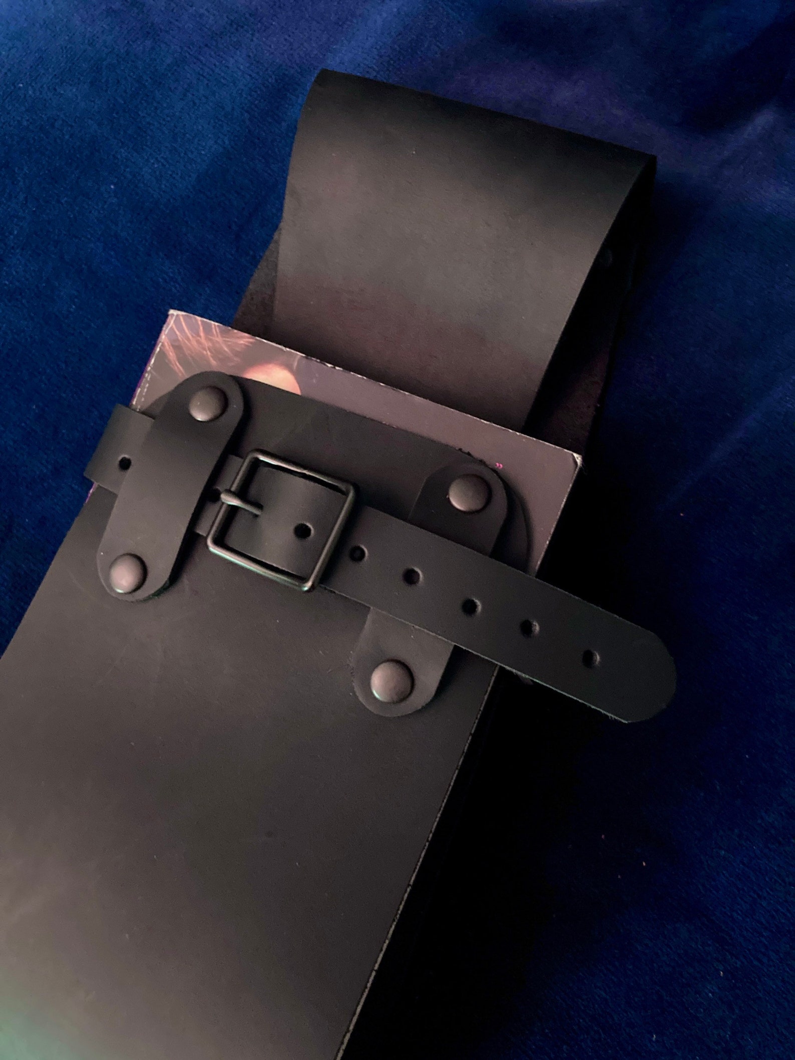 Book holster belt book holder genuine leather book cover Etsy