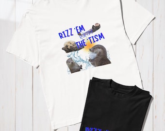 Camiseta Otter Rizz / Aceptación del autismo, orgullo neurodivergente, camiseta con meme divertido, regalo irónico