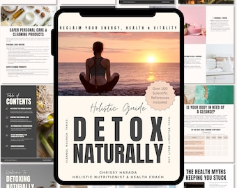 Detoxing Cleanse Book - Gut Health & Holistic Natural Detox Guide | Detoxification PDF - Alternative Medicine Cleansing - Balanced Hormones