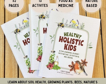 Nature & Nutrition Educational Activity Book: Homeschool Workbook