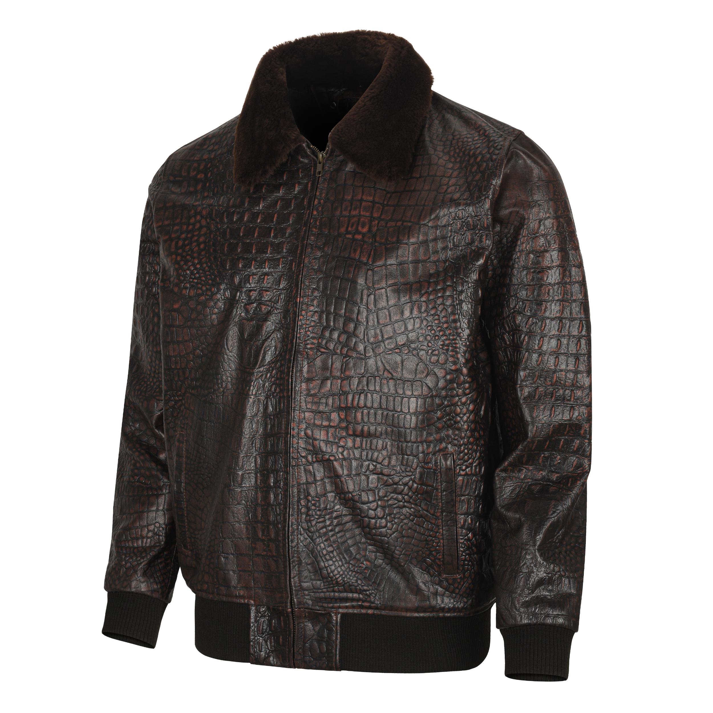 Exotic Leather Jacket, Crocodile-style Finish - Etsy
