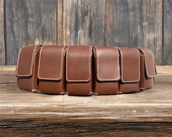 The Mandalorian Boba Fett leather ammo pouches   and belt