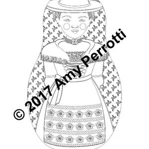 German, Bavarian Coloring Sheet Printable File, Traditional Folk Dress ...