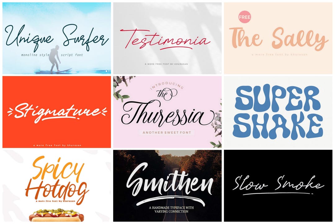 Modern Font Bundle - Logo Fonts, Wedding Fonts, Handwritten Fonts ...