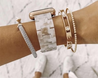 Correa de resina para Apple Watch Series 11/10/9/8/7/6/5/4/3/SE/SE 2/SE 3/Ultra/Ultra 2/Ultra 3 para iWatch Band 38 40 41 42 44 45 46 49 mm