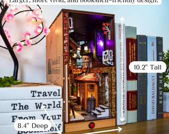 Tokyo Alley 3D DIY Book Nook Kit: Realistic Details and