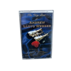 The Very Best Of Andrew Lloyd Webber Vintage Cassette, Original 1993 Retro Analogue Tape Cartridge, Iconic British Album, Rare Collectible