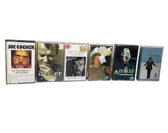 Cintas de casete vintage de Joe Cocker: artículos de colección de blues y rock