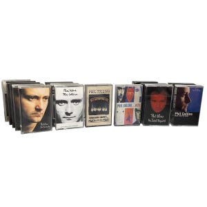 フィル・コリンズのヴィンテージカセット、1980年代のオリジナルレトロアナログテープカートリッジ、イギリスの名盤、希少なコレクターズアイテム