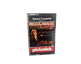 Procol Harum's Greatest Hits Vol. 1 Rare Vintage 1978 British Rock Cassette Tape Album