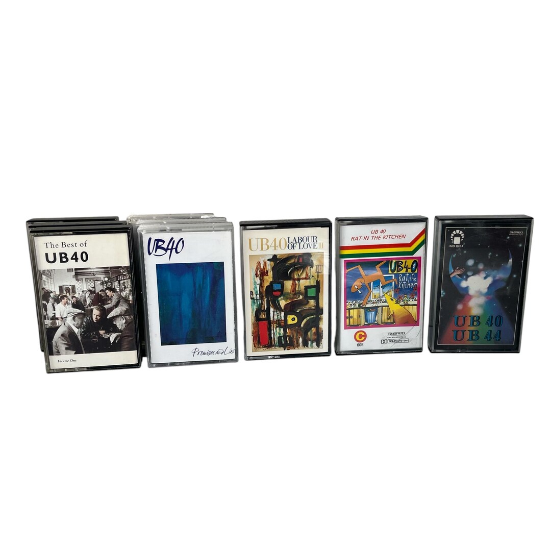 ヴィンテージ UB40 カセットテープコレクション: 1980/90年代レトロ